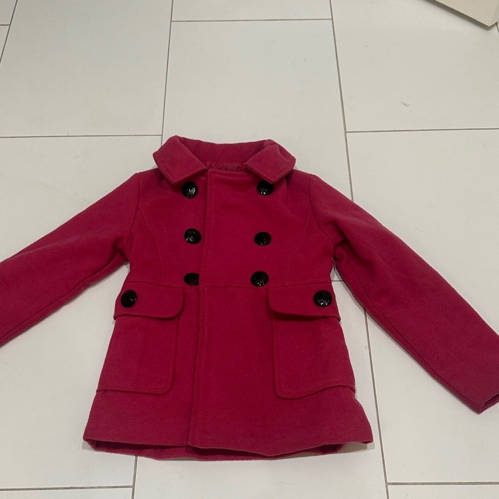 Roebuck Kids Double-Breasted Pink Coat 4